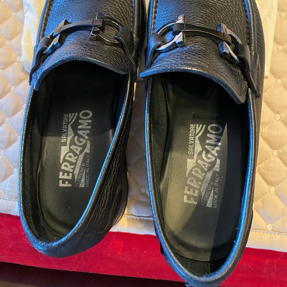 Ferragamo black shoes